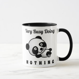 beschäftigt, nichts Niedliches Panda Funny Spaß Tasse