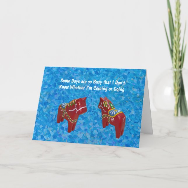 beschäftigt, wie bist du gewesen? karte (Vorderseite)