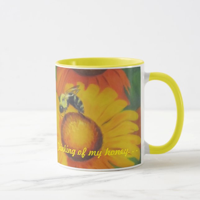 "Beschäftigte Biene " Tasse (Rechts)