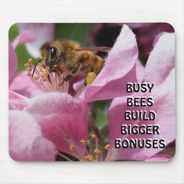 Beschäftigte Bienen-Gestalt-größere Prämien Mousepad (Vorne)