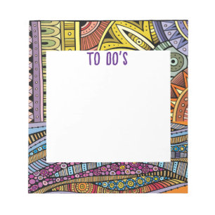 Beschäftigte Design To-Do-Liste Notizblock