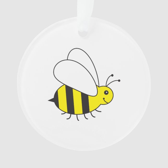 Beschäftigte kleine Hummel-Biene Ornament (Vorderseite)