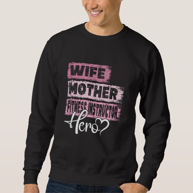 Beschäftigte Mutter Heldin Mutter Fitness-Traineri Sweatshirt (Vorderseite)