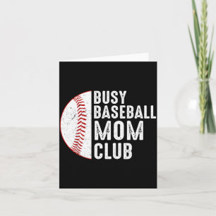Beschäftigter Baseball-Mutter-Club für Frauen Soft Karte