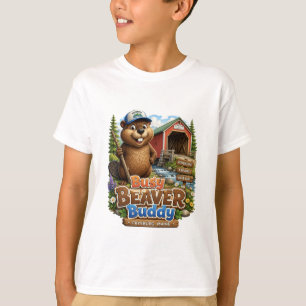Beschäftigter Biber K Buddy Fryeburg Maine Kinder T-Shirt