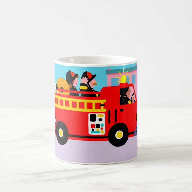 Beschäftigtes Löschfahrzeug Tasse (Mittel)
