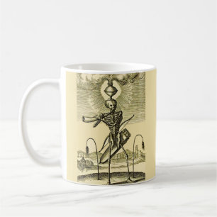 beschäftigtes Skelett-Muster Kaffeetasse