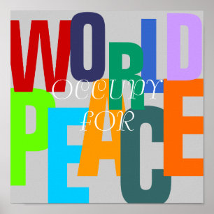 BESCHÄFTIGUNG FÜR DEN WELTFRIEDEN POSTER