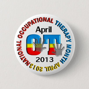Beschäftigungstherapie-Monat knöpft 2013 Button