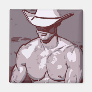 Bescheidener Cowboy Magnet