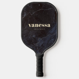 Bescheidener Dunkler Stein Minimal Moderne Klassis Pickleball Schläger