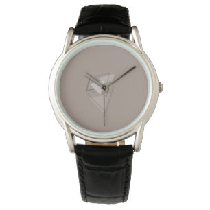 Bescheidener, geometrischer Dreiecke-Joke Armbanduhr