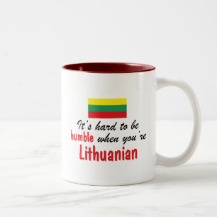 Bescheidener Litauer Zweifarbige Tasse