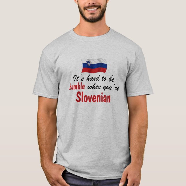 Bescheidener Slowene T-Shirt (Vorderseite)