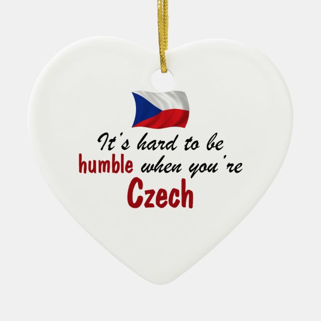 Bescheidener Tscheche Keramikornament (Vorne)