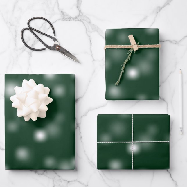 Bescheidenes Weiß, spielerisch und willkürlich ver Geschenkpapier Set (Vorderseite)