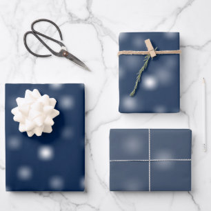 Bescheidenes Weiß, spielerisch und willkürlich ver Geschenkpapier Set