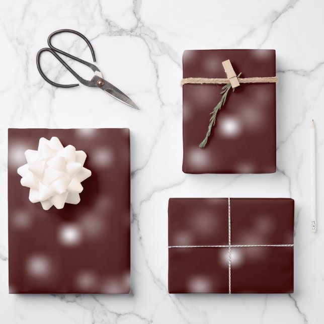 Bescheidenes Weiß, spielerisch und willkürlich ver Geschenkpapier Set (Vorderseite)