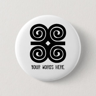 Bescheidenheit Adinkra Symbol Dwennimmen Stärken-| Button