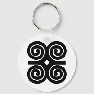 Bescheidenheit Adinkra Symbol Dwennimmen Stärken- Schlüsselanhänger