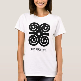 Bescheidenheit Adinkra Symbol Dwennimmen Stärken-| T-Shirt