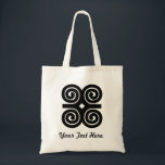 Bescheidenheit Adinkra Symbol Dwennimmen Stärken-| Tragetasche<br><div class="desc">Dwennimmen ist ein Symbol von den Akanleuten von Ghana,  Westafrika. Es leitet von der geometrischen Form der Hörner eines RAMs ab. Es steht für Stärke und Bescheidenheit.</div>