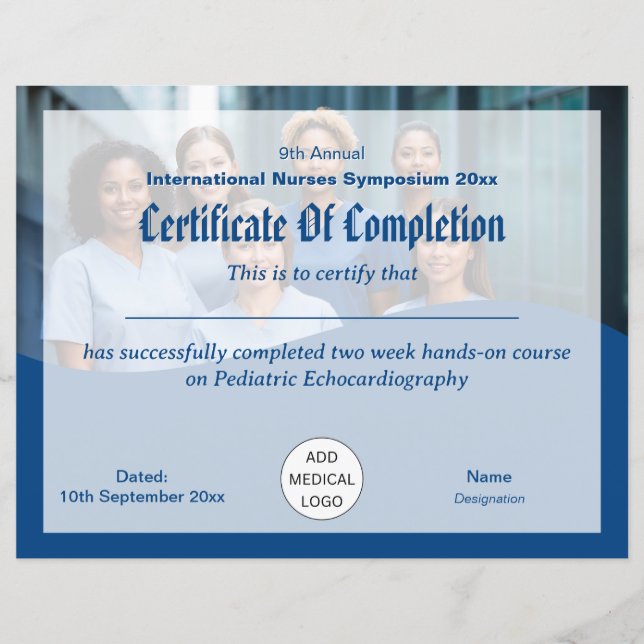 Bescheinigung der medizinischen Konferenz für Kran (Vorderseite)