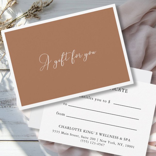 BESCHEINIGUNG FÜR UNTERNEHMEN | Modernes Braun (BUSINESS ENTITY CERTIFICATE| Modern Brown)