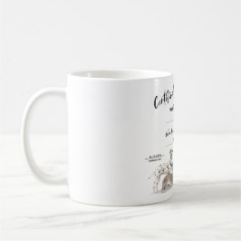 Bescheinigung über die Adoption niedlicher Hunde Kaffeetasse