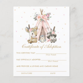 Bescheinigung über die Adoption von Stamm-Woodland