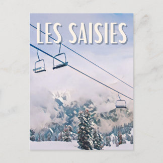 Beschlagnahmte Skistation Postkarte