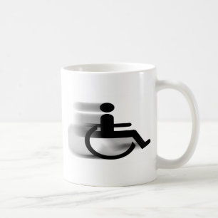 Beschleunigenrollstuhl-Tasse Kaffeetasse