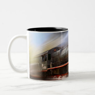 Beschleunigenzug-Kaffee-Tasse Zweifarbige Tasse