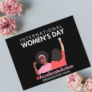 Beschleunigte Aktion Internationaler Frauentag 202 Postkarte