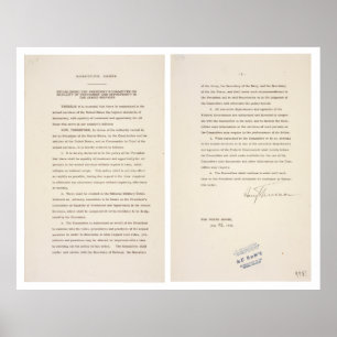 Beschluss zur Führungskraft 9981 Desegregation der Poster