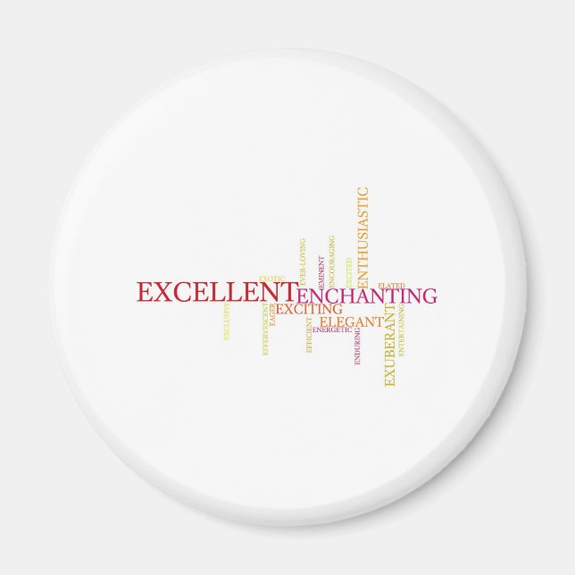 Beschreiben Sie sich selbst mit Adjektiven - E Magnet (Vorne)