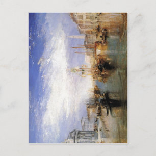 Beschreibung Der Canal Grande - Venedig von J. M.  Postkarte
