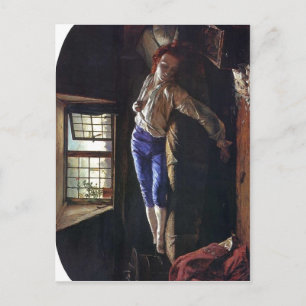 Beschreibung Der Tod von Chatterton He Postkarte