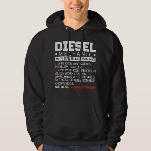 Beschreibung des Funny Diesel-Mechanismus Hoodie