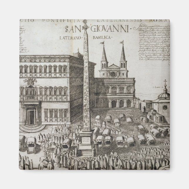 Beschreibung des Obelisk vor der Basilika Magnet (Vorne)