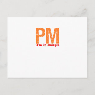 Beschreibung des Produktionsleiters Postkarte