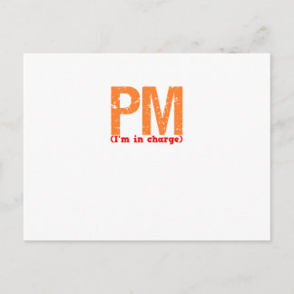 Beschreibung des Produktionsleiters Postkarte