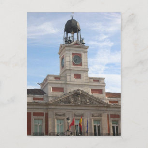 Beschreibung Madrid Spanien, Puerto del Sol origin Postkarte