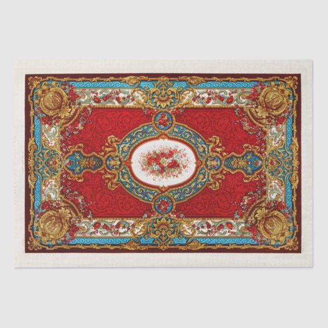 BESCHREIBUNGSPAPIER: VINTAGER KARPET SEIDENPAPIER (Vorderseite)