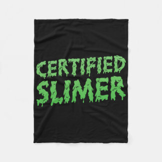 Beschriebener Slimer Halloween-Slime Fleecedecke