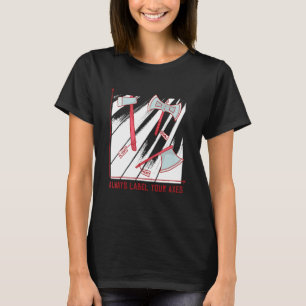 Beschrifte Immer Deine Achsen Mittelalterliche Ren T-Shirt