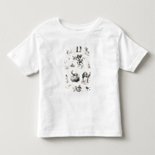 Beschriften Sie D von einer Alphabetzündkapsel, Kleinkind T-shirt