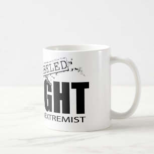 BESCHRIFTETER RECHTE-EXTREMIST TASSE