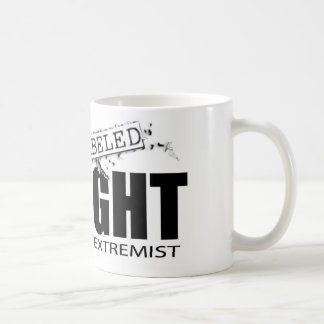 BESCHRIFTETER RECHTE-EXTREMIST TASSE