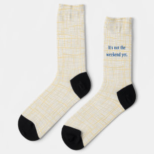 Beschriftung auf einem groben Stoff. Noch nicht Wo Socken